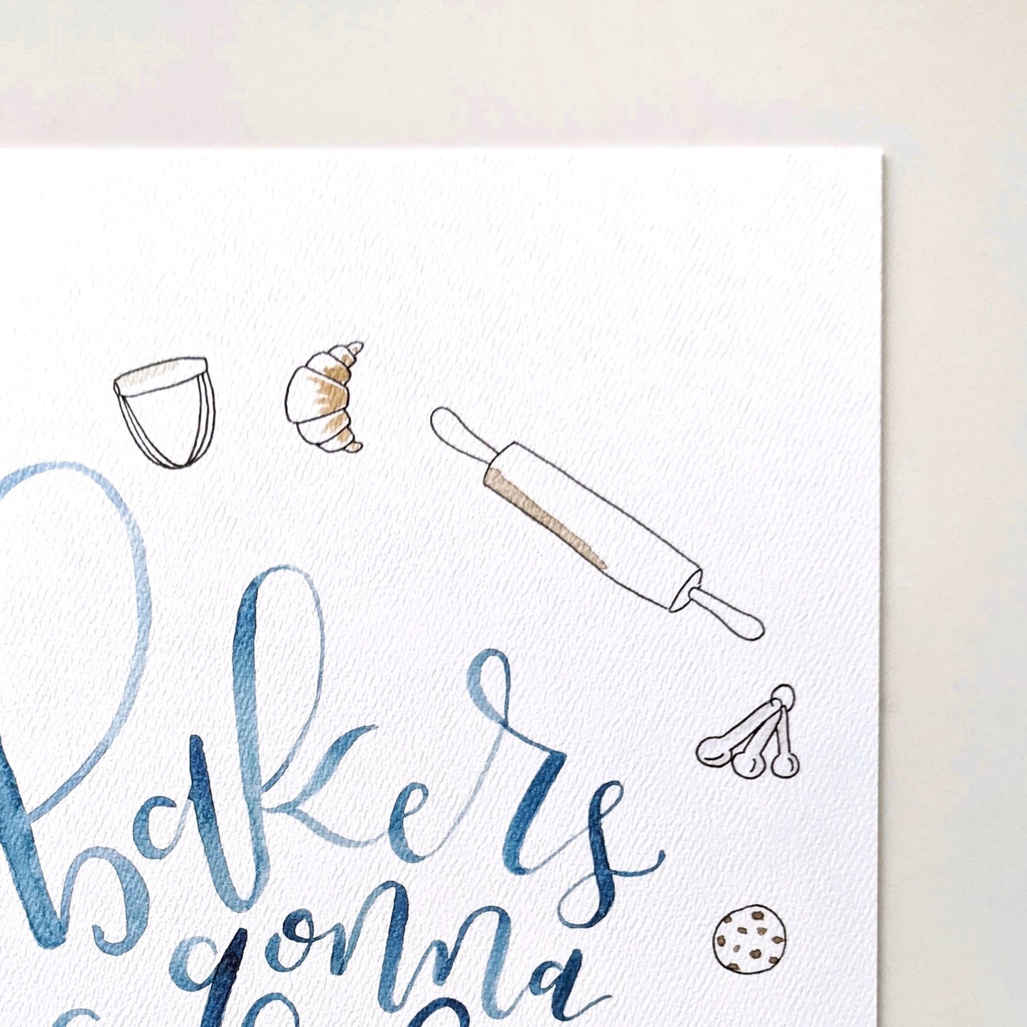 Bakers Gonna Bake, Baking Art Prints, Kitchen Gift for Baker