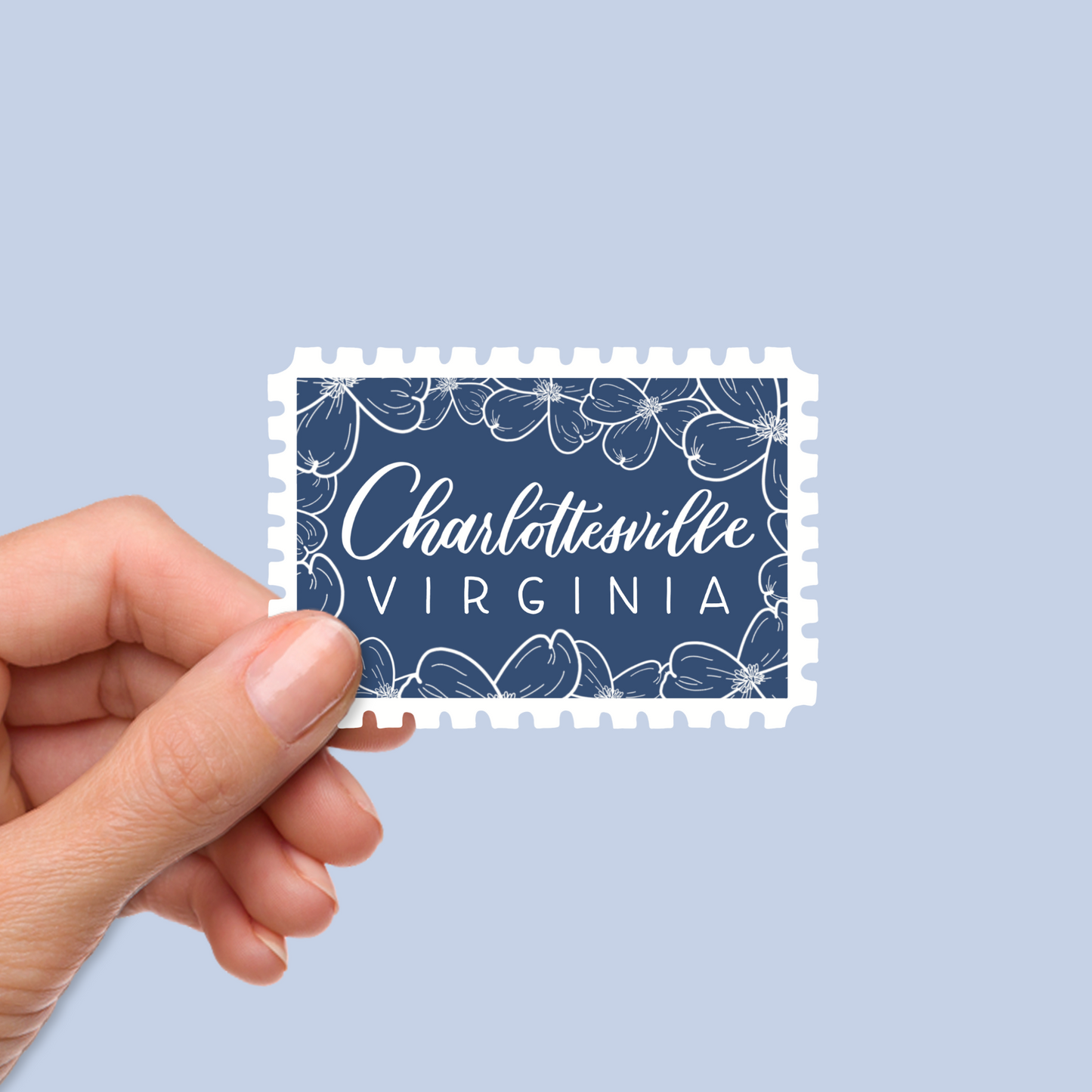 Charlottesville VA Stamp Stickers | Charlottesville Virginia