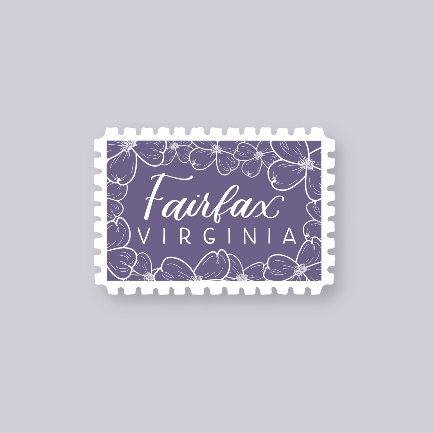 Fairfax VA Stamp Stickers | Northern Virginia Sticker