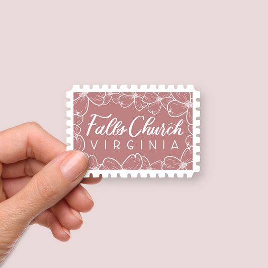 Falls Church VA Stamp Stickers | Northern Virginia Sticker