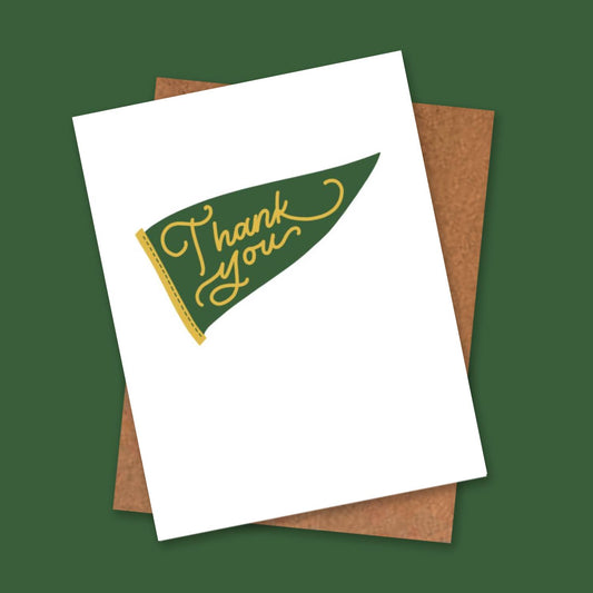 Green and Gold Thank You Cards Graduation Box Set