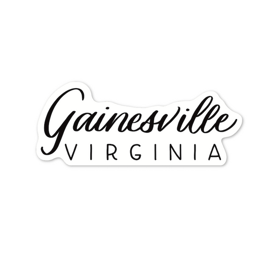 Gainesville Virginia Town Stickers | Virginia Sticker