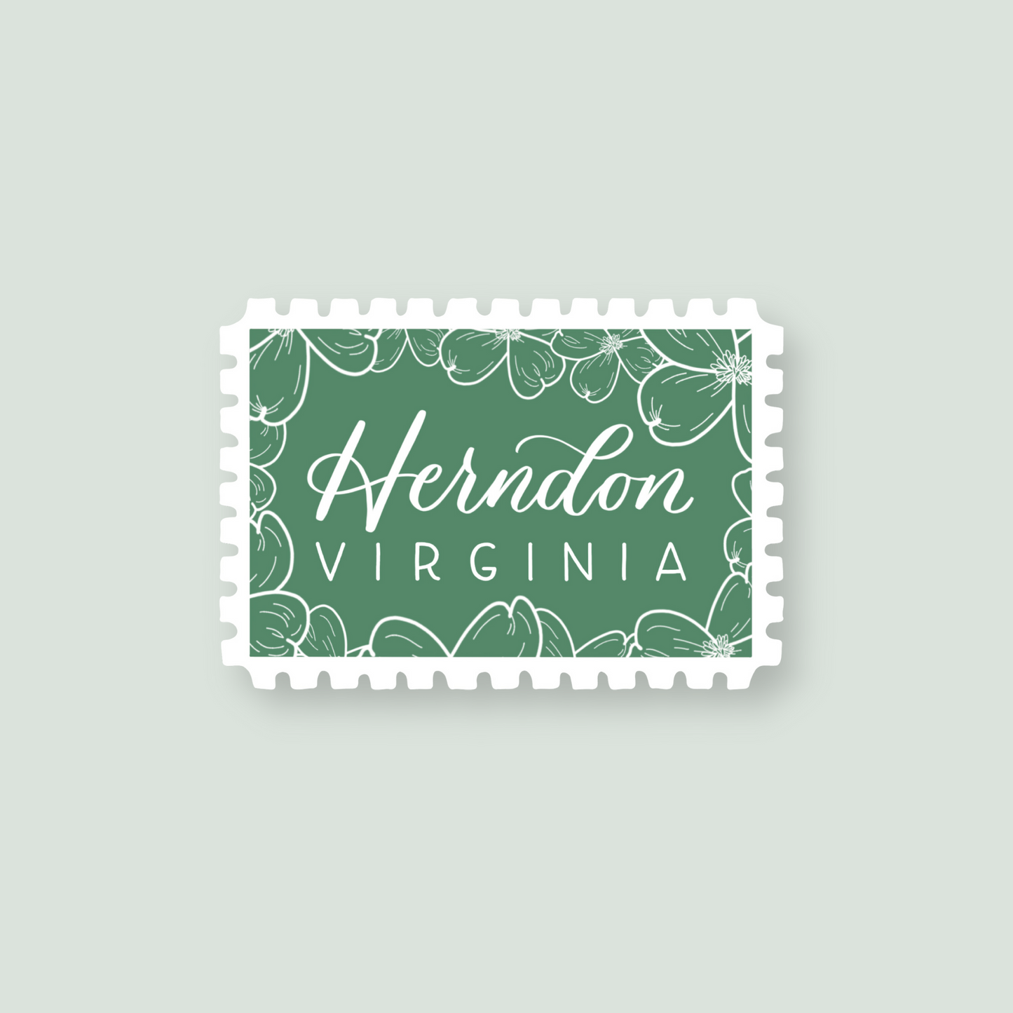 Herndon VA Stamp Stickers | Northern Virginia Sticker