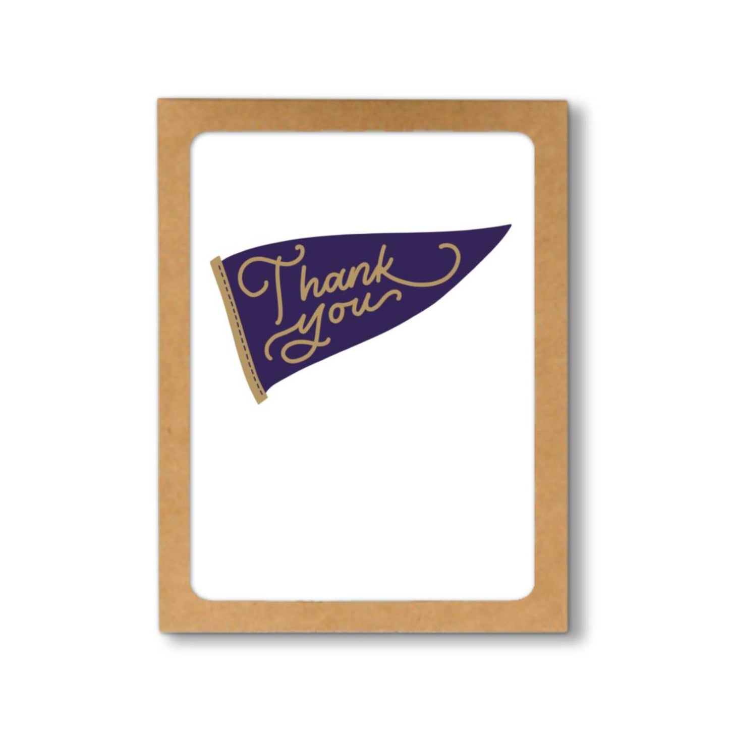 Purple and Gold Thank You Cards Graduation Box Set