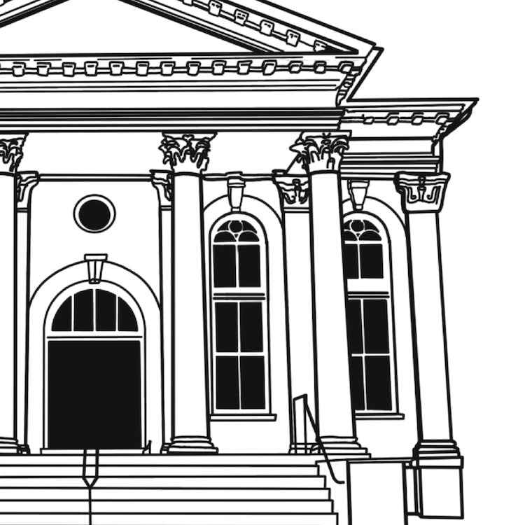 Leesburg Virginia Courthouse Art Print | Northern Virginia