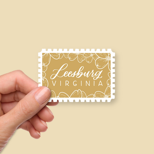 Leesburg VA Stamp Stickers | Loudoun County Virginia Sticker