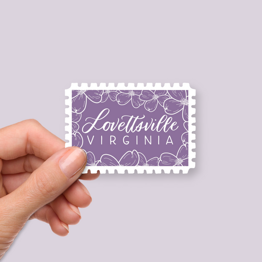 Lovettsville VA Stamp Stickers | Loudoun Virginia Sticker