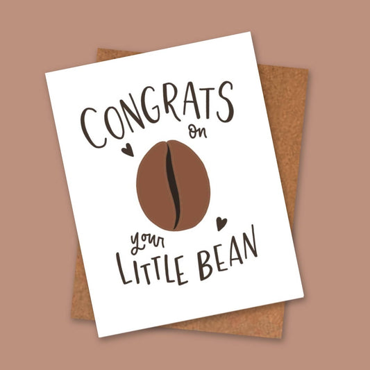 Little Bean New Baby Card | Coffee Cards
