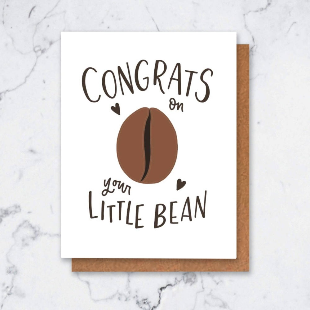 Little Bean New Baby Card | Coffee Cards