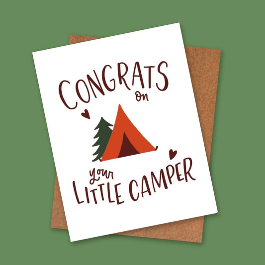 Little Camper New Baby Card | Camping Cards