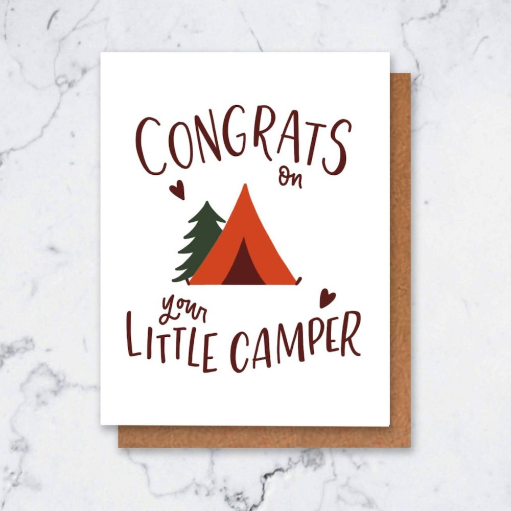 Little Camper New Baby Card | Camping Cards