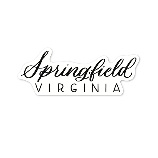Springfield Virginia Town Stickers | Virginia Sticker