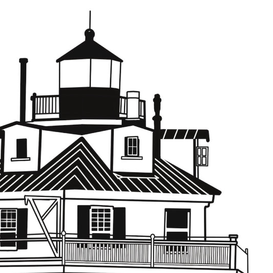 Thomas Point Maryland Art Print | Chesapeake Bay Lighthouse