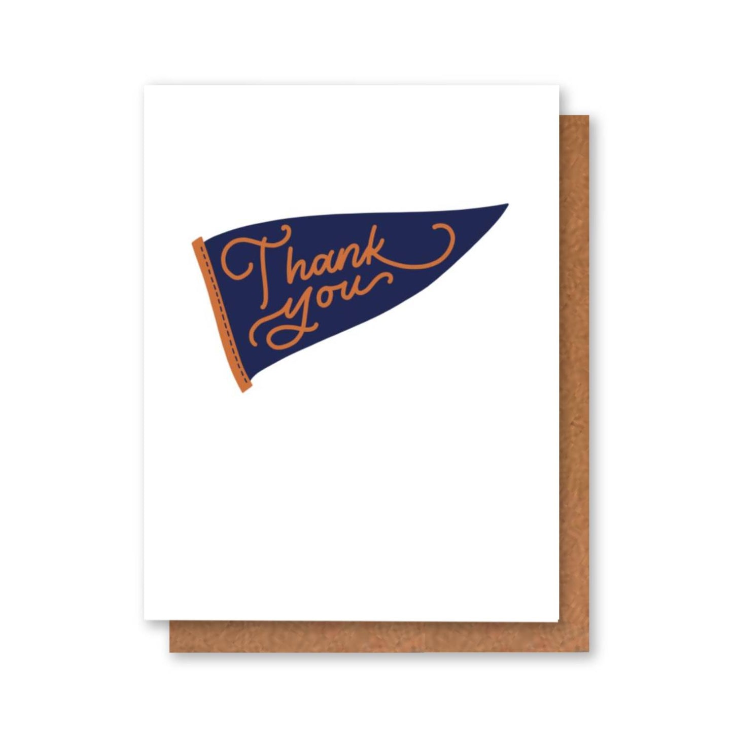 Navy and Orange Thank You Cards Graduation Box Set