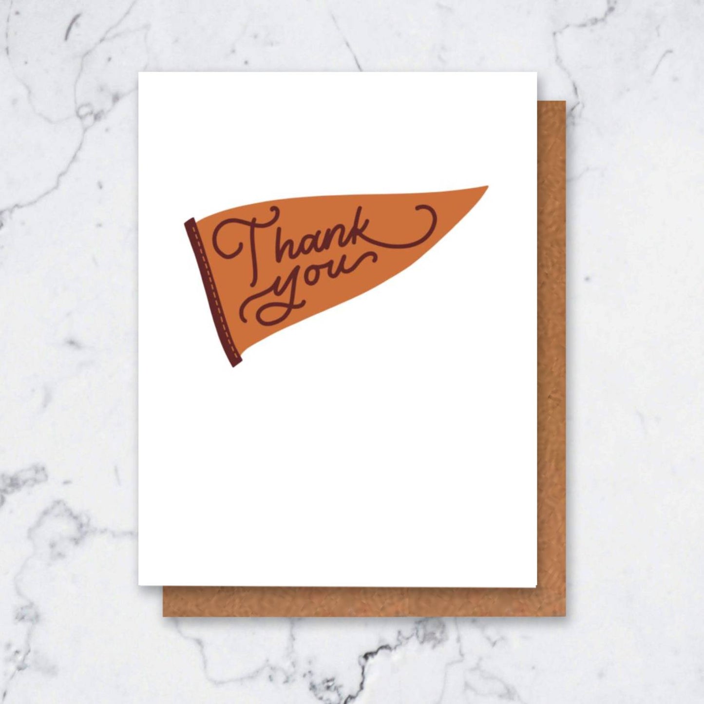 Maroon and Orange Thank You Cards Graduation Box Set