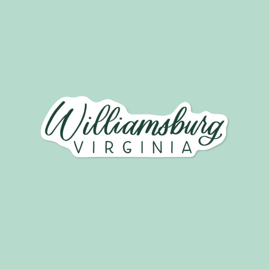 Williamsburg VA Town Stickers | Williamsburg Virginia Sticker