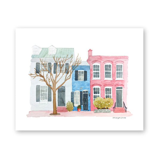 Old Town Alexandria VA Art Print 8x10 | Northern Virginia