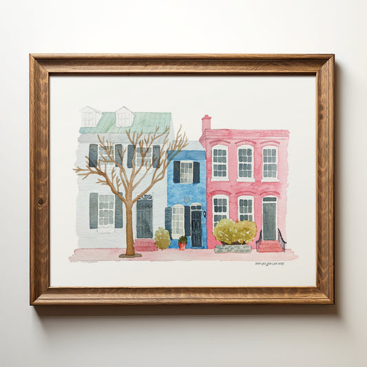 Old Town Alexandria VA Art Print 8x10 | Northern Virginia