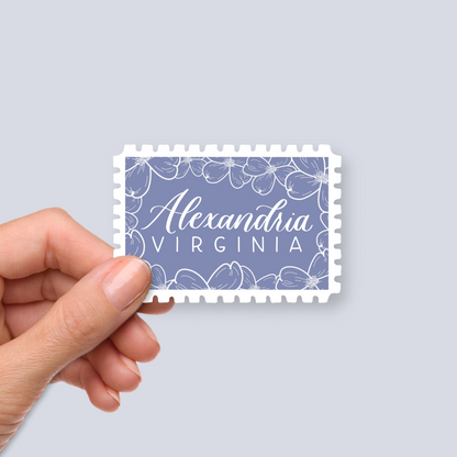 Alexandria VA Stamp Stickers | Northern Virginia Sticker