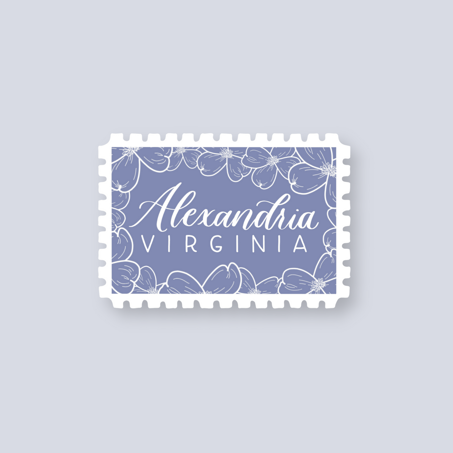 Alexandria VA Stamp Stickers | Northern Virginia Sticker