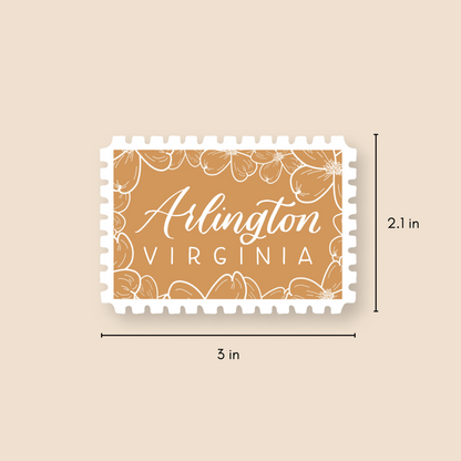 Arlington VA Stamp Stickers | Northern Virginia Sticker