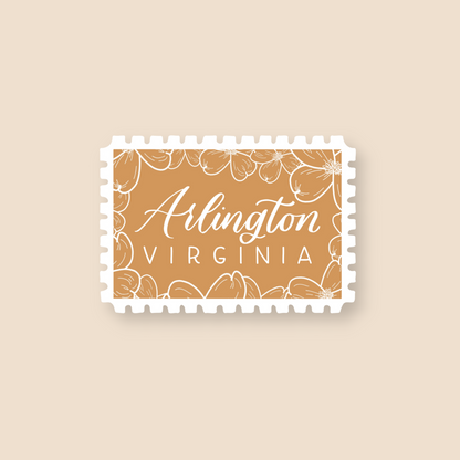 Arlington VA Stamp Stickers | Northern Virginia Sticker