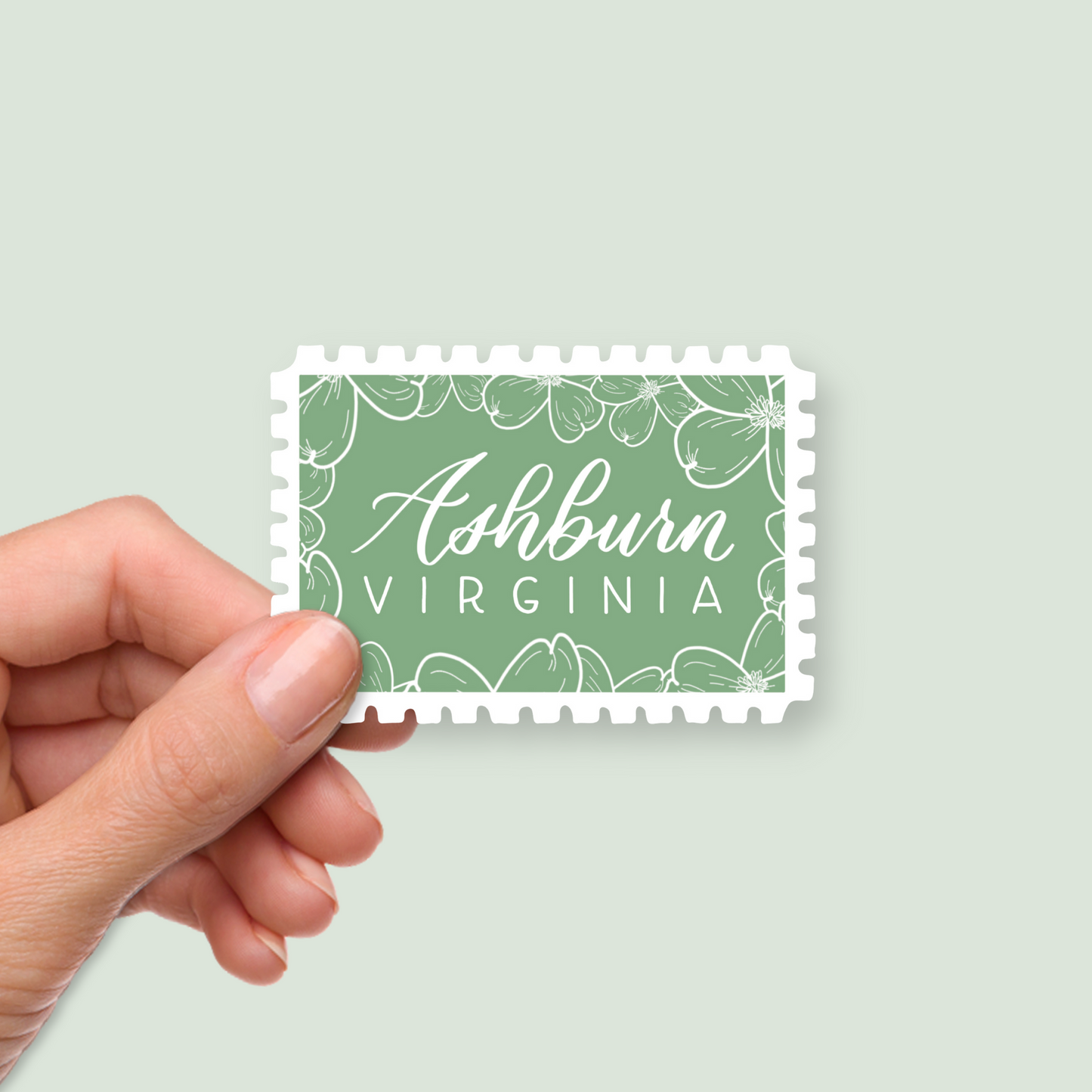 Ashburn VA Stamp Stickers | Loudoun County Virginia Sticker