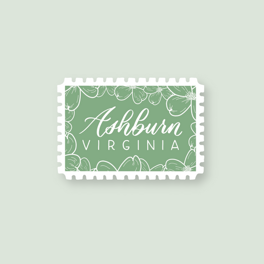 Ashburn VA Stamp Stickers | Loudoun County Virginia Sticker