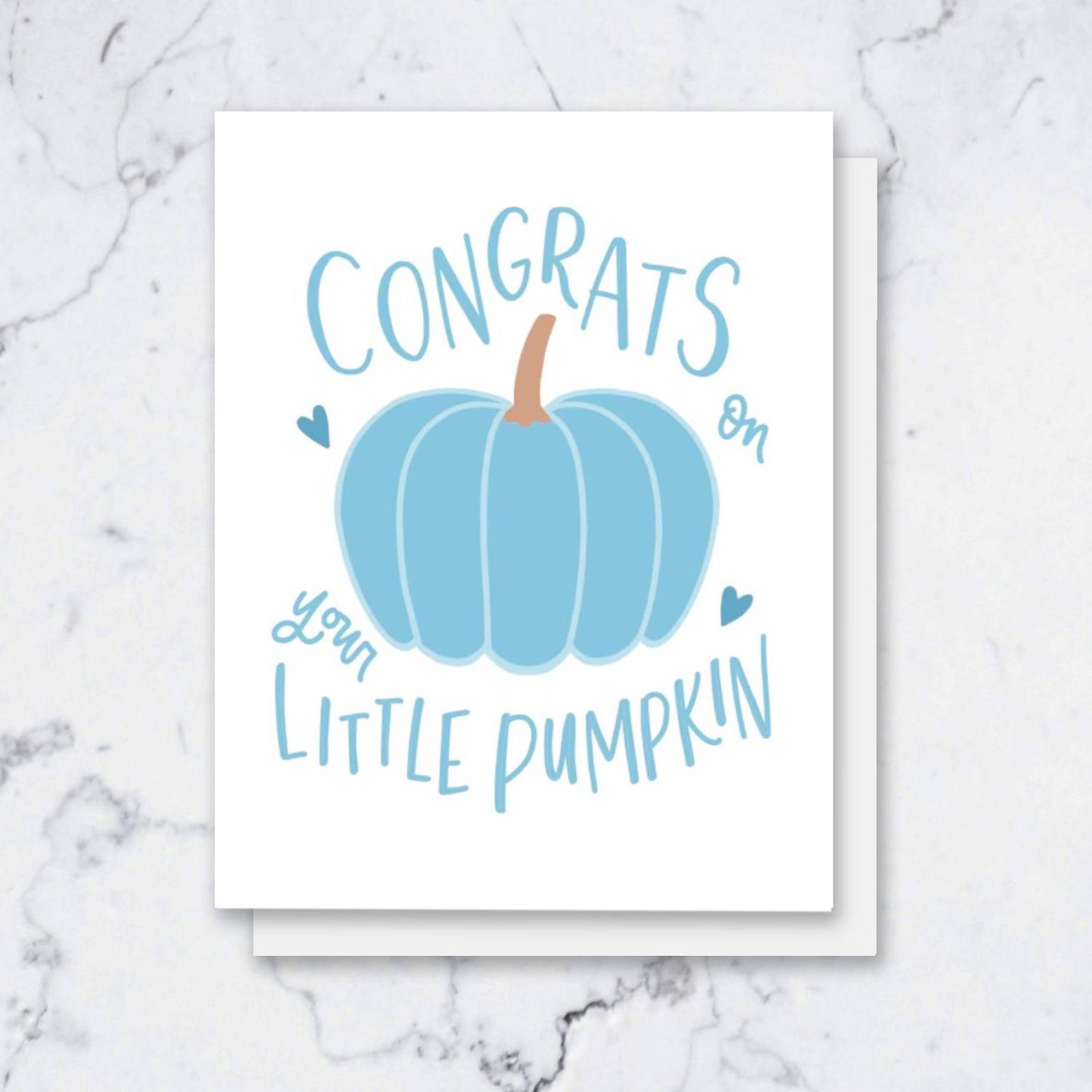 Little Pumpkin New Baby Cards for Boys | Fall Cards