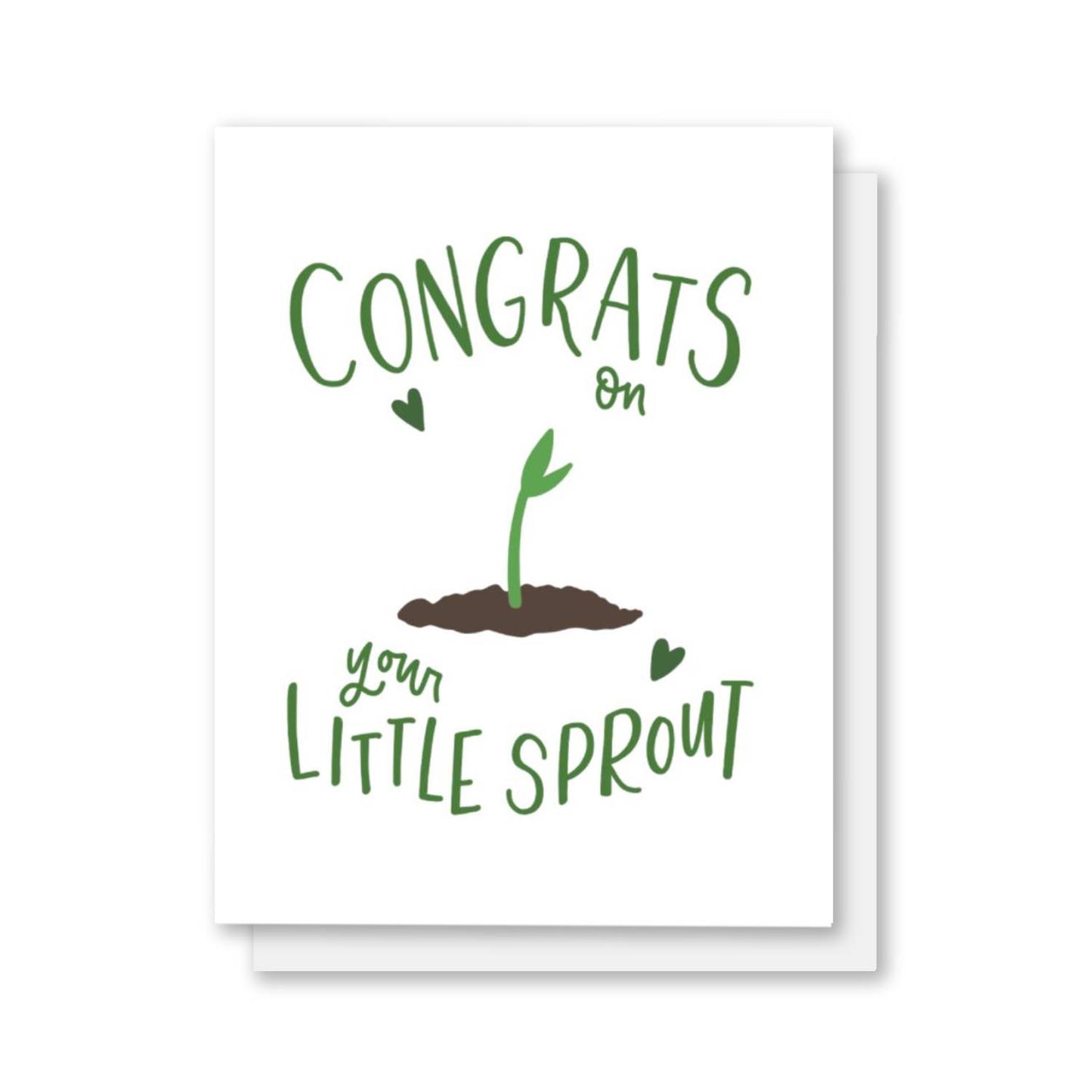 Little Sprout New Baby Card | Gardening Card