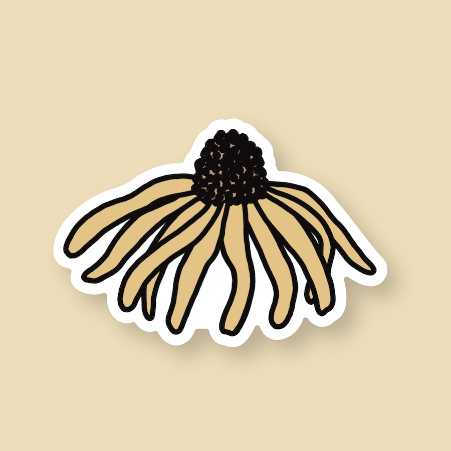 Black-Eyed Susan Flower Sticker | Maryland State Flowers