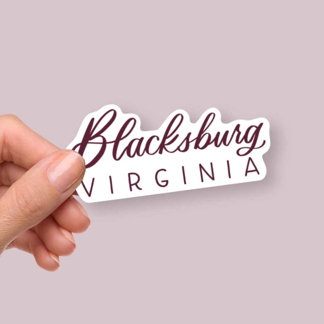 Blacksburg Virginia Town Stickers | Virginia Sticker