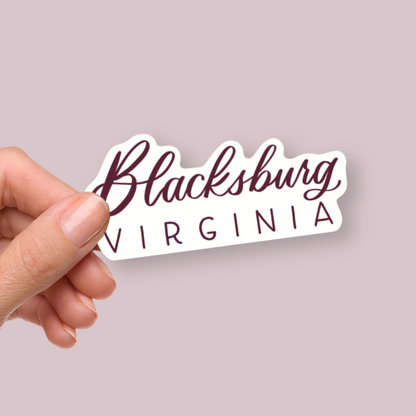Blacksburg Virginia Town Stickers | Virginia Sticker