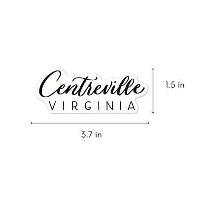 Centreville Virginia Town Stickers | Virginia Sticker