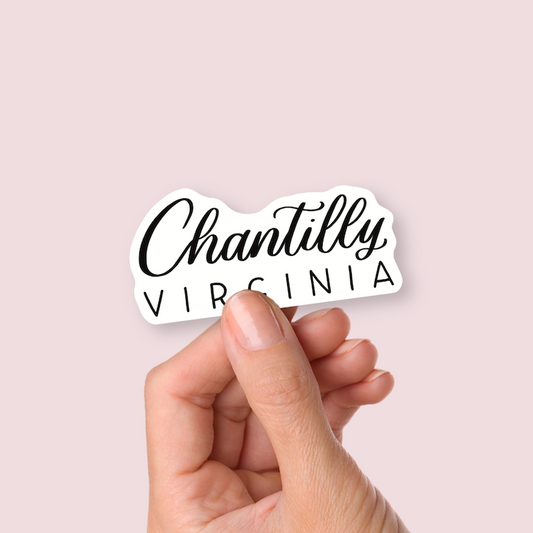 Chantilly Virginia Town Stickers | Virginia Sticker