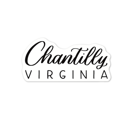 Chantilly Virginia Town Stickers | Virginia Sticker