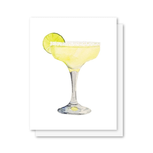 Margarita Cocktail Greeting Cards Summer, Blank Inside