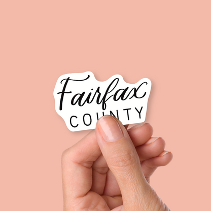 Fairfax County Virginia Town Stickers | Virginia Stickers