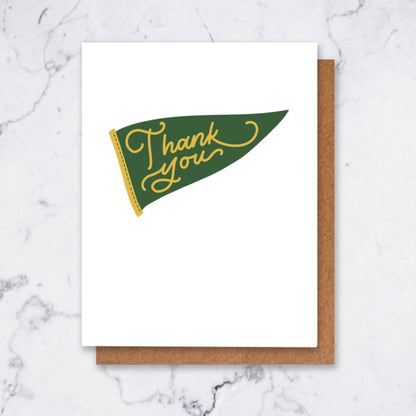 Green and Gold Thank You Cards Graduation Box Set