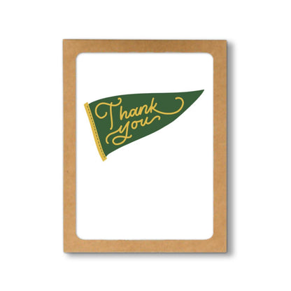 Green and Gold Thank You Cards Graduation Box Set