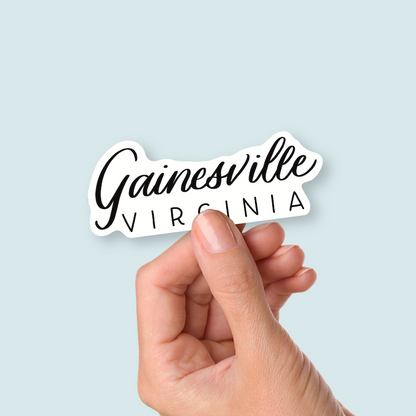 Gainesville Virginia Town Stickers | Virginia Sticker