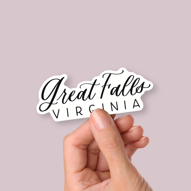 Great Falls Virginia Town Stickers | Virginia Sticker