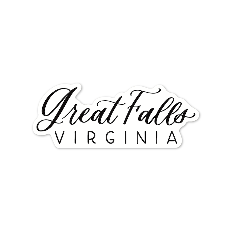 Great Falls Virginia Town Stickers | Virginia Sticker