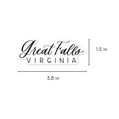 Great Falls Virginia Town Stickers | Virginia Sticker