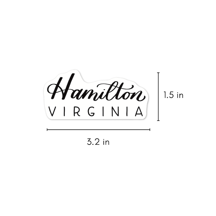 Hamilton Virginia Town Stickers | Virginia Sticker