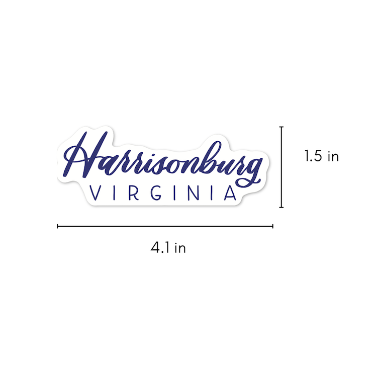 Harrisonburg VA Town Stickers | Harrisonburg Virginia Sticker
