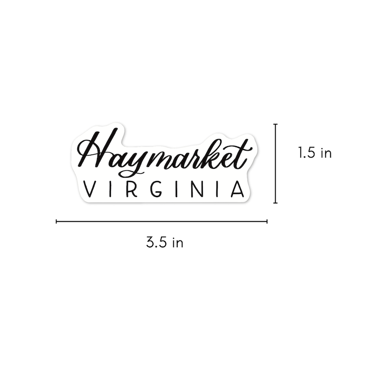 Haymarket Virginia Town Stickers | Virginia Sticker