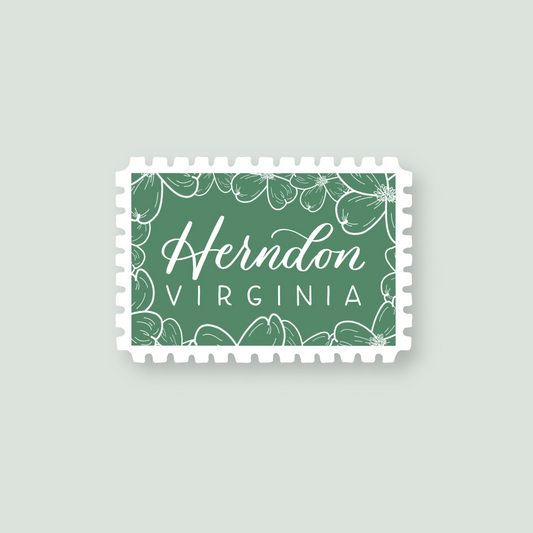 Herndon VA Stamp Stickers | Northern Virginia Sticker