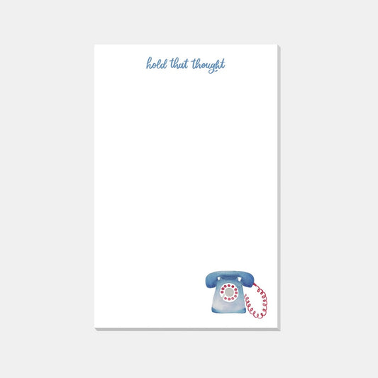 Hold That Thought Unlined Notepads, Watercolor Notepad
