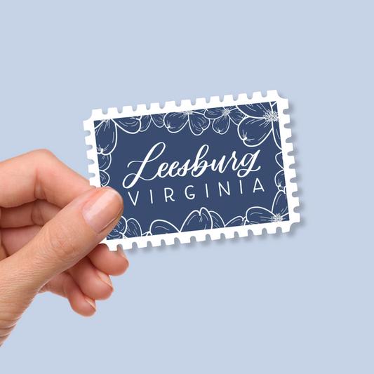 Leesburg VA Stamp Stickers | Loudoun County Virginia Sticker